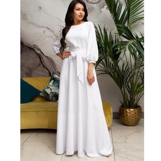 Casual Sashes Elegance Dress