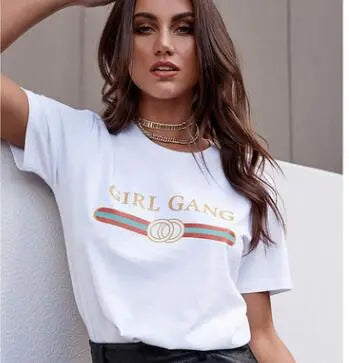 White Girl Gang Fashion T Shirt