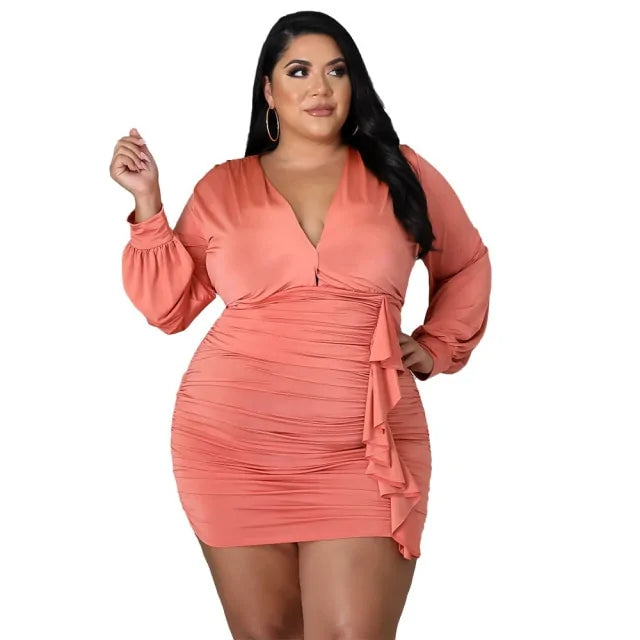 Women Autumn Plus Size Dresses