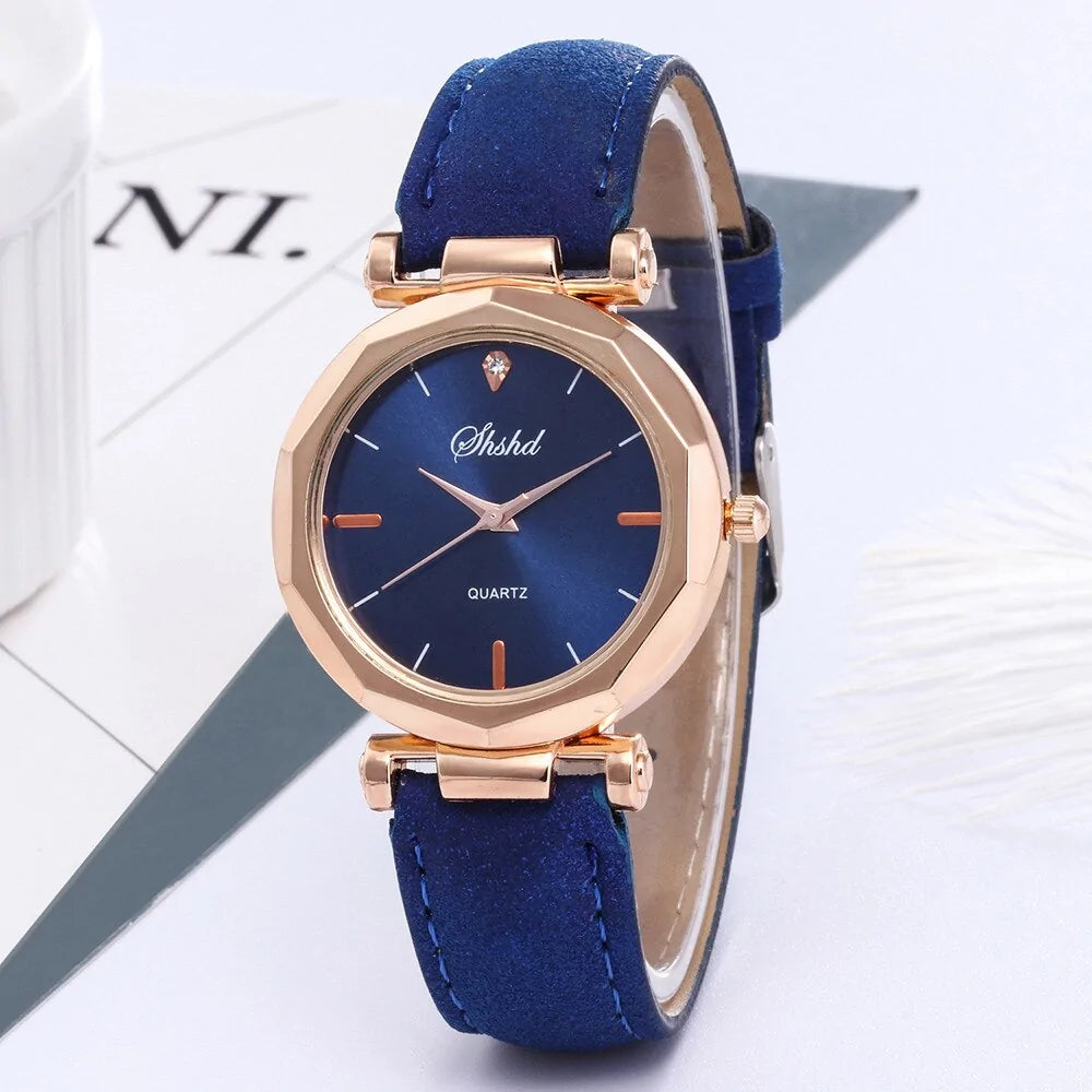 Fashion Women Leather Casual Watch