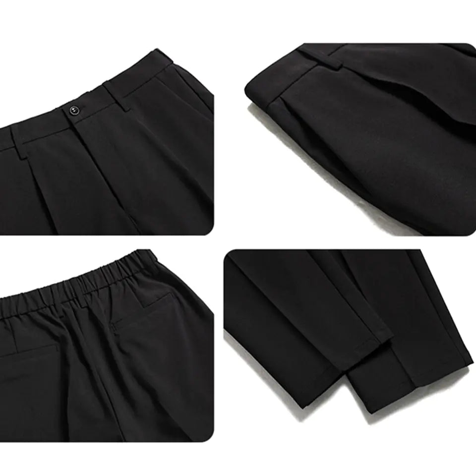 Oversize Breathable Mens Casual Straight Trouser