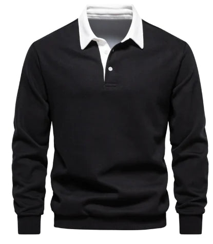 Men's Casual Polo Collar Sweater - Authentifactor