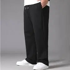 Oversized Men Black Casual Sweatpants