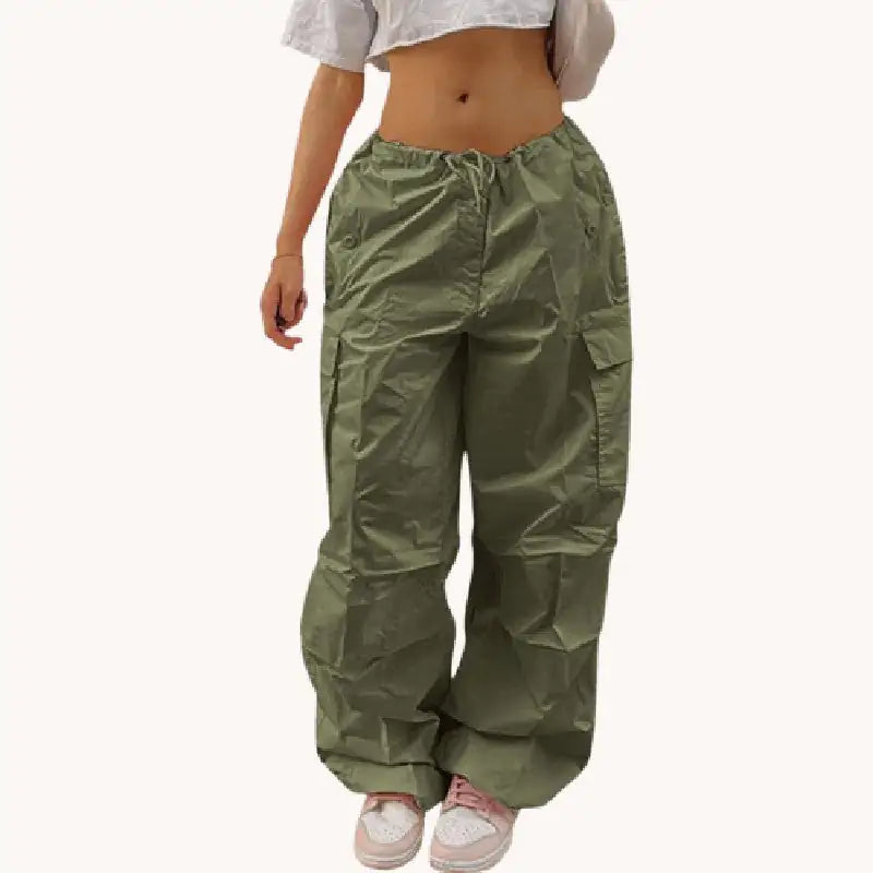 Cargo Parachute Pants For Women