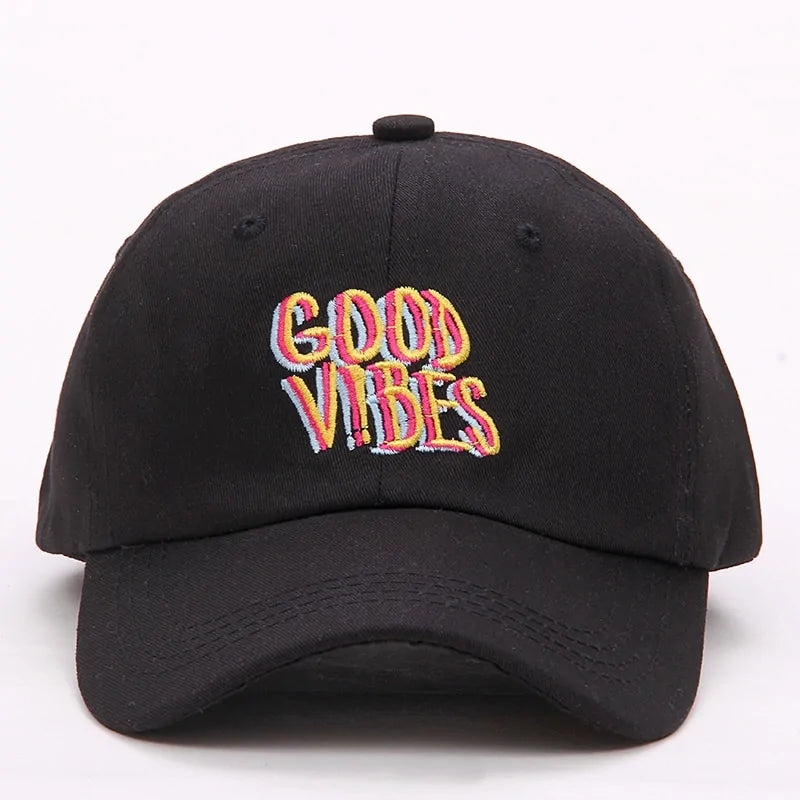 2017 New Men Women Good Vibes Dad Hat