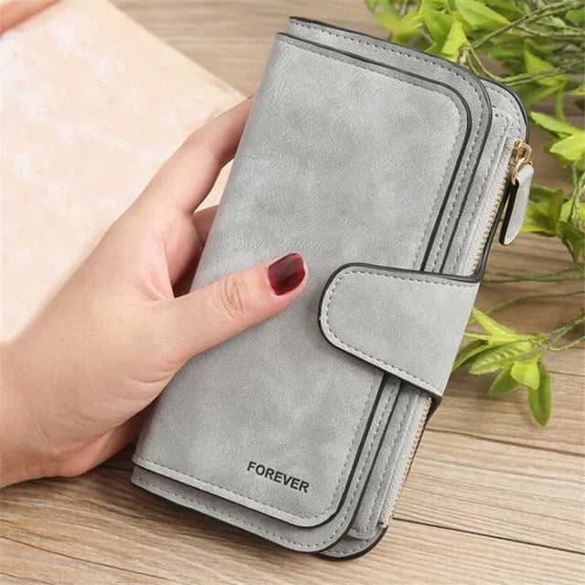 Wallet Brand Coin Purse Scrub Leather Women Wallet Clutch Carteira Feminina