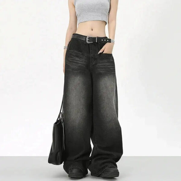 Black Baggy Washed Jeans - Authentifactor